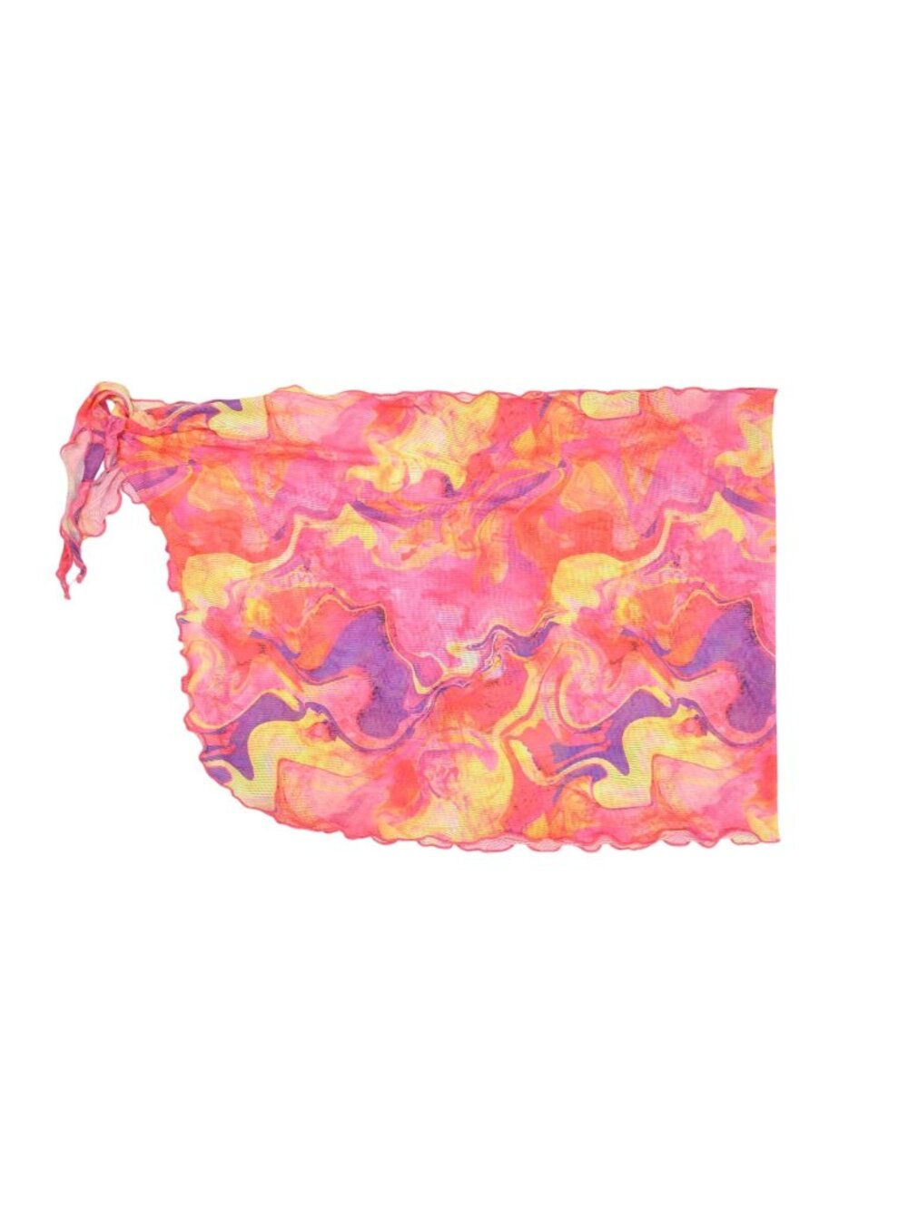 Kamari Swim Capri Mesh Sarong in Pink